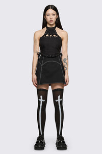 Black Friday - Black Gothic High Socks - black