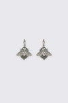 Black Friday - Moth Sleeper Earrings - silver