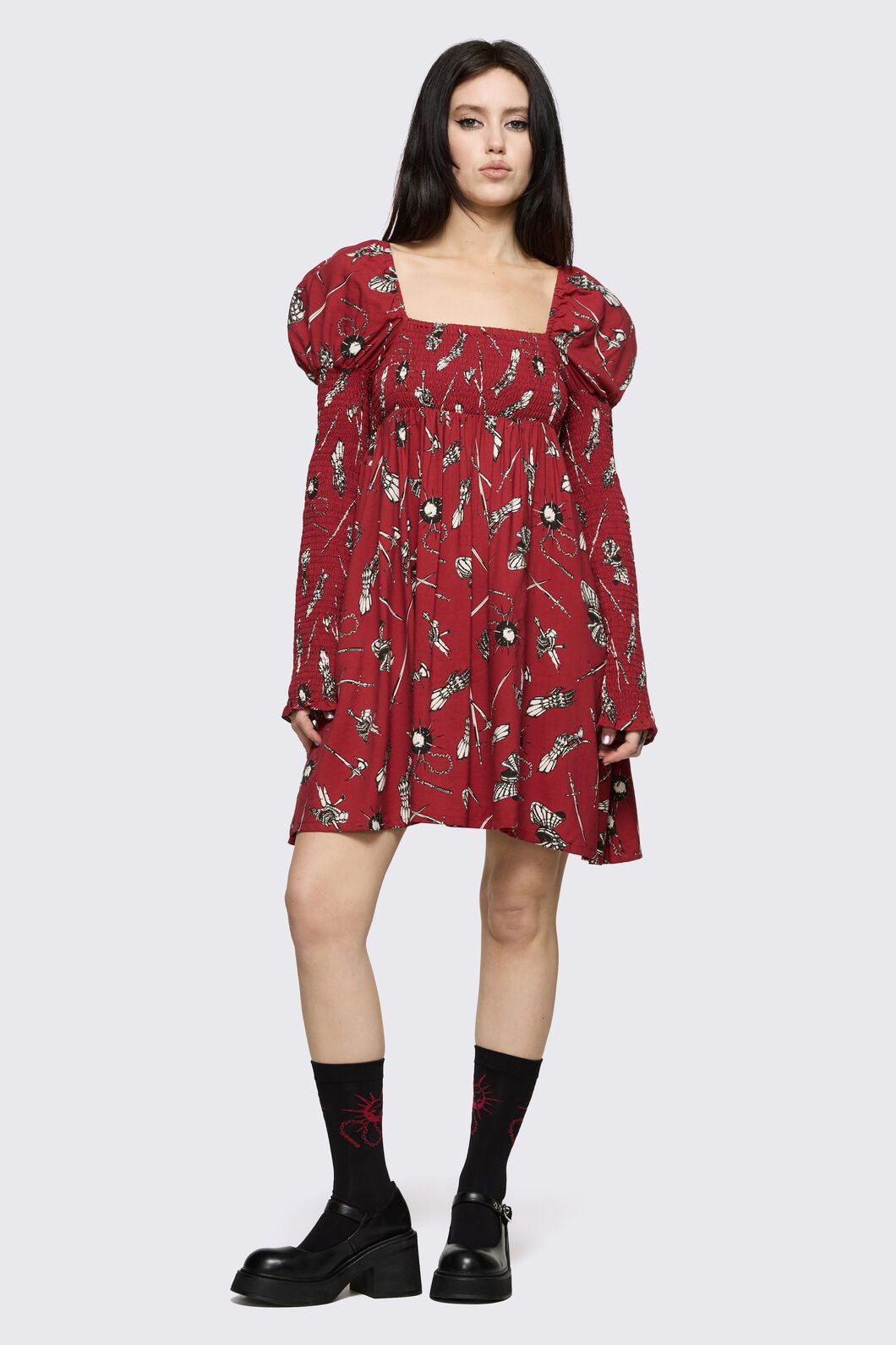 Black Friday - Flail Socks - black-red