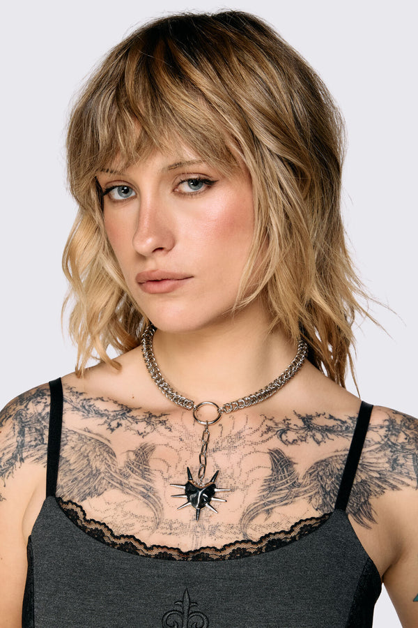 Black Friday - Statement Necklace - silver