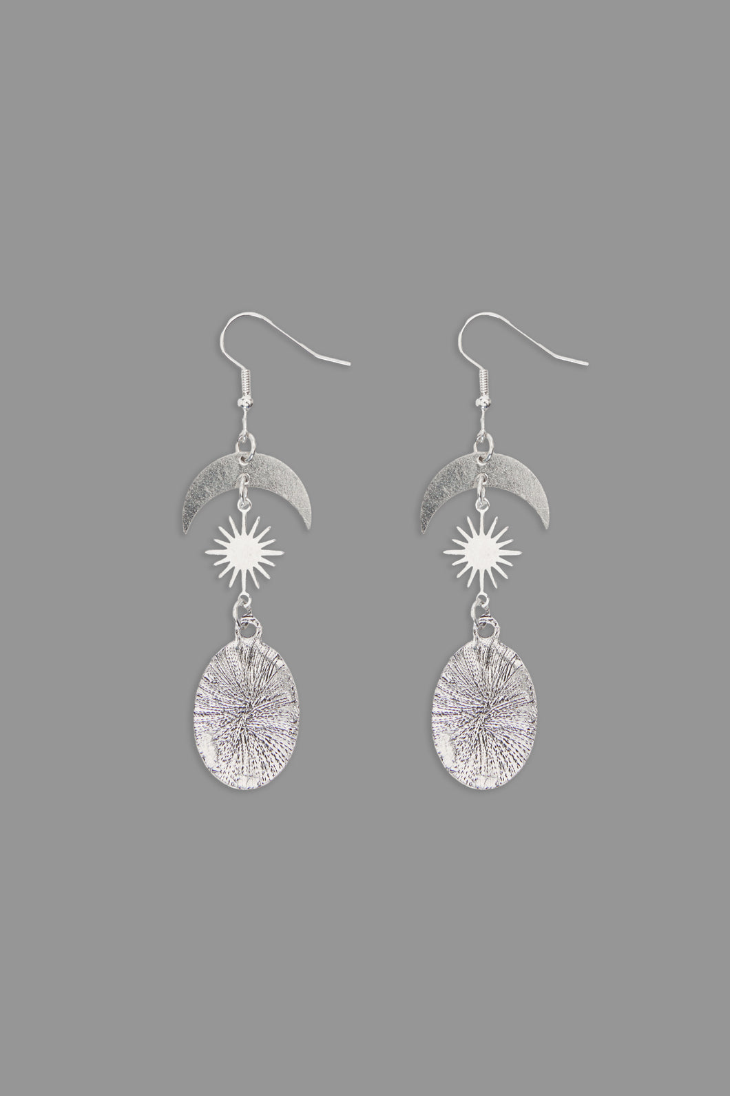 Black Friday - Raven Charm Earrings - silver