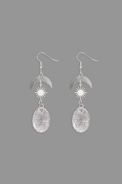 Black Friday - Raven Charm Earrings - silver