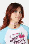 Black Friday - Cherry Choker - pink