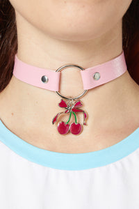 Black Friday - Cherry Choker - pink