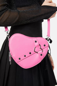 Black Friday - Heart Cross Body Bag - pink