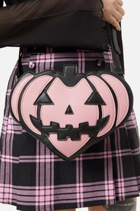 Black Friday - Jack O Lantern Heart Bag - pink
