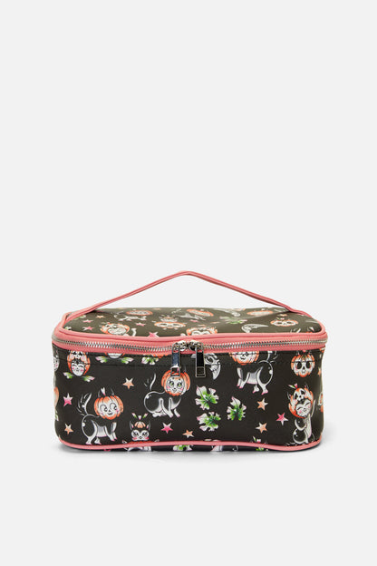Black Friday - Pumpkin Patch Cosmetic Bag - black