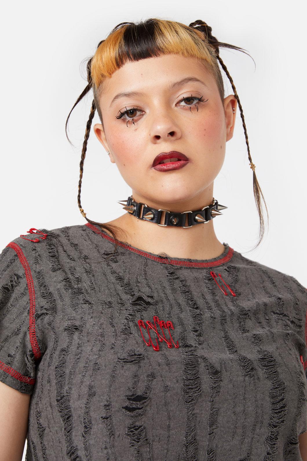 Black Friday - Linked Spike Choker - black