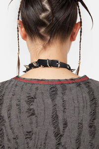 Black Friday - Linked Spike Choker - black