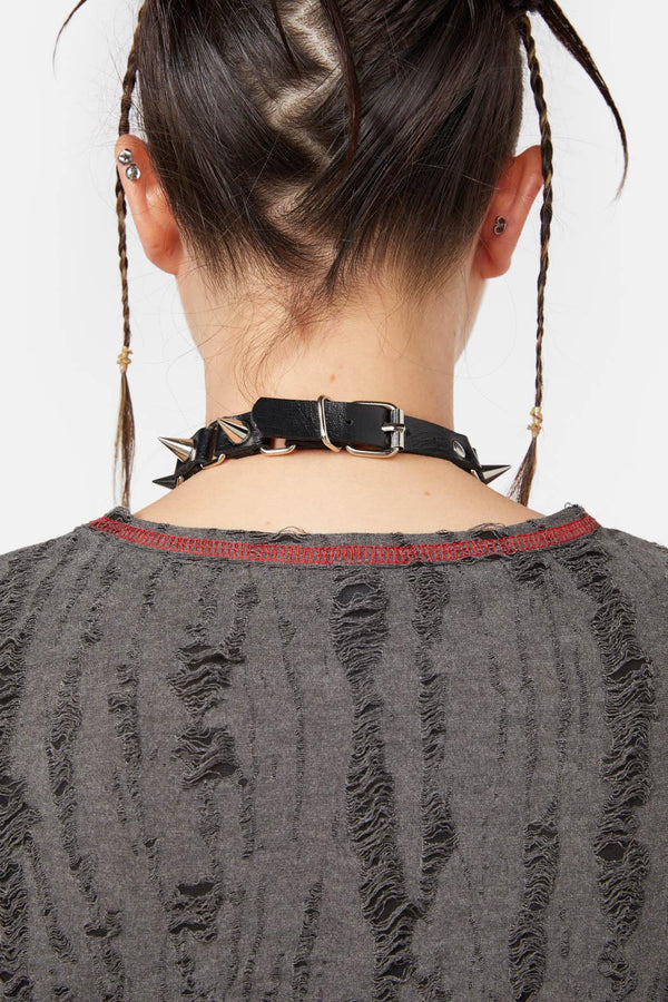 Black Friday - Linked Spike Choker - black