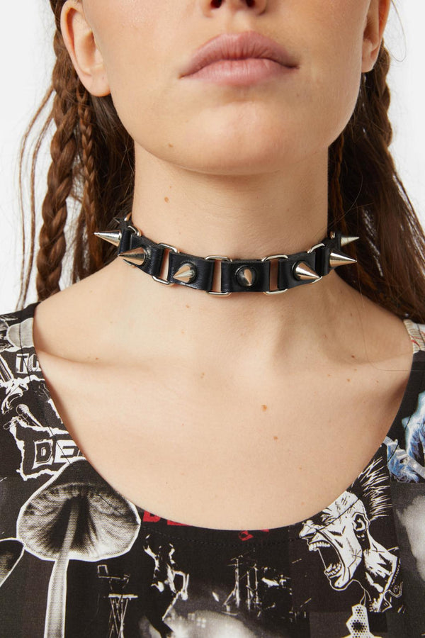 Black Friday - Linked Spike Choker - black