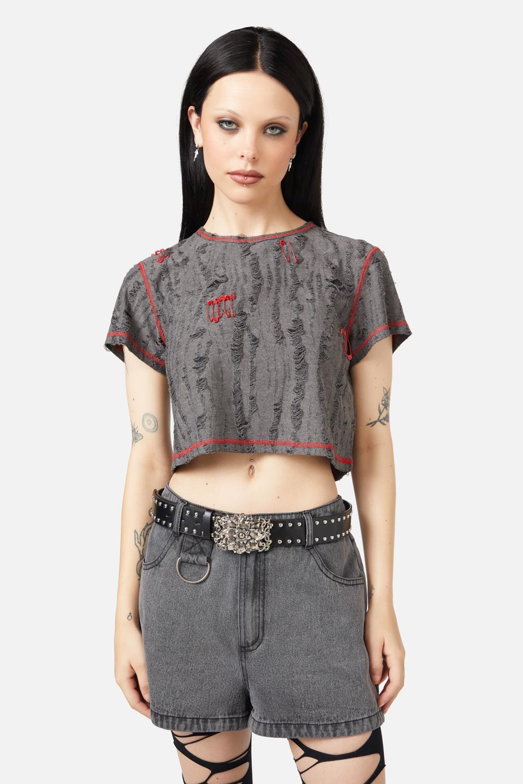 Black Friday - Flower Buckle Stud Belt - black