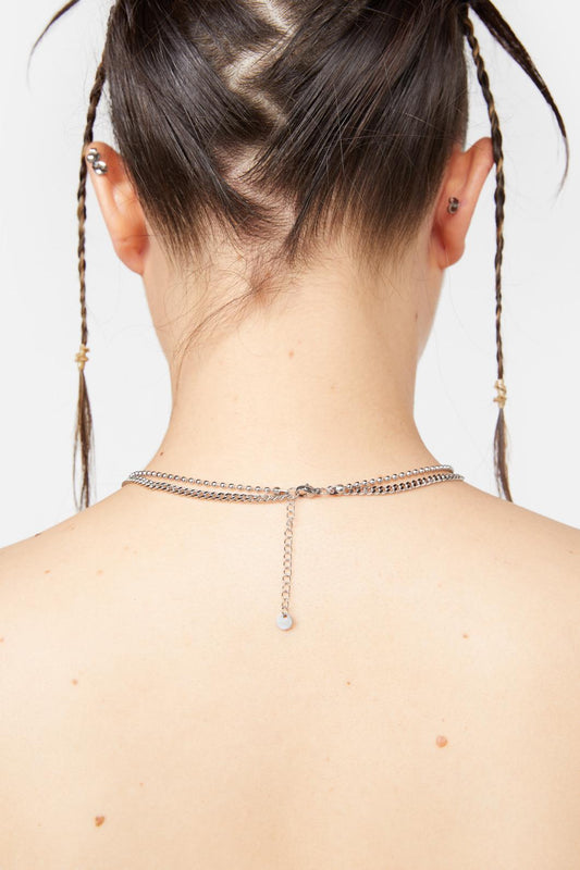 Black Friday - Abstract Star Necklace Set - silver