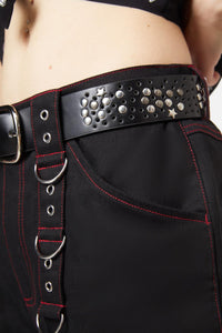Black Friday - Stud & Star Belt - black