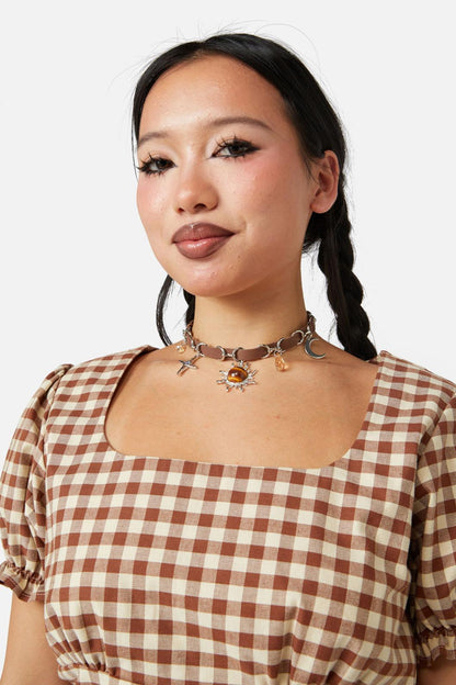 Black Friday - Mixed Charm Choker - orange