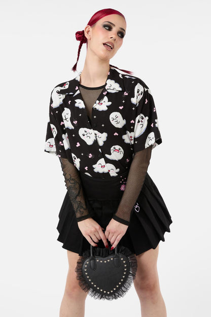 Black Friday - Studded Heart Bag - black