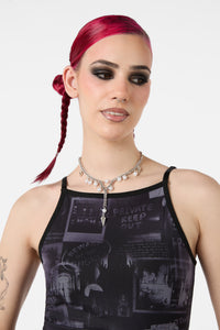 Black Friday - Chainlink Drop Necklace - silver