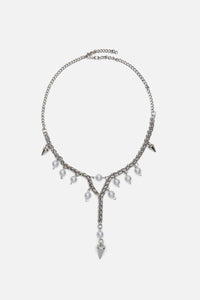 Black Friday - Chainlink Drop Necklace - silver