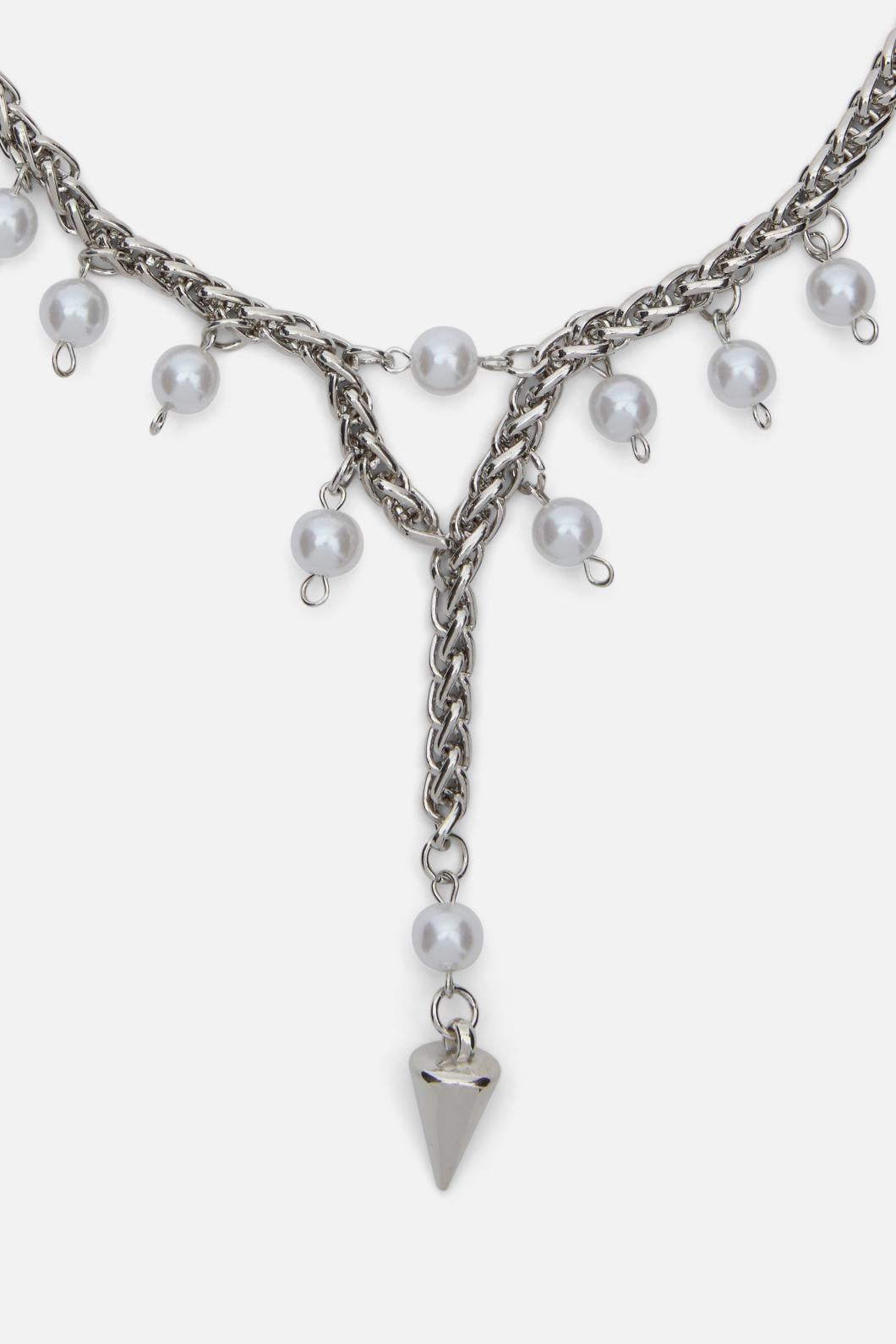 Black Friday - Chainlink Drop Necklace - silver