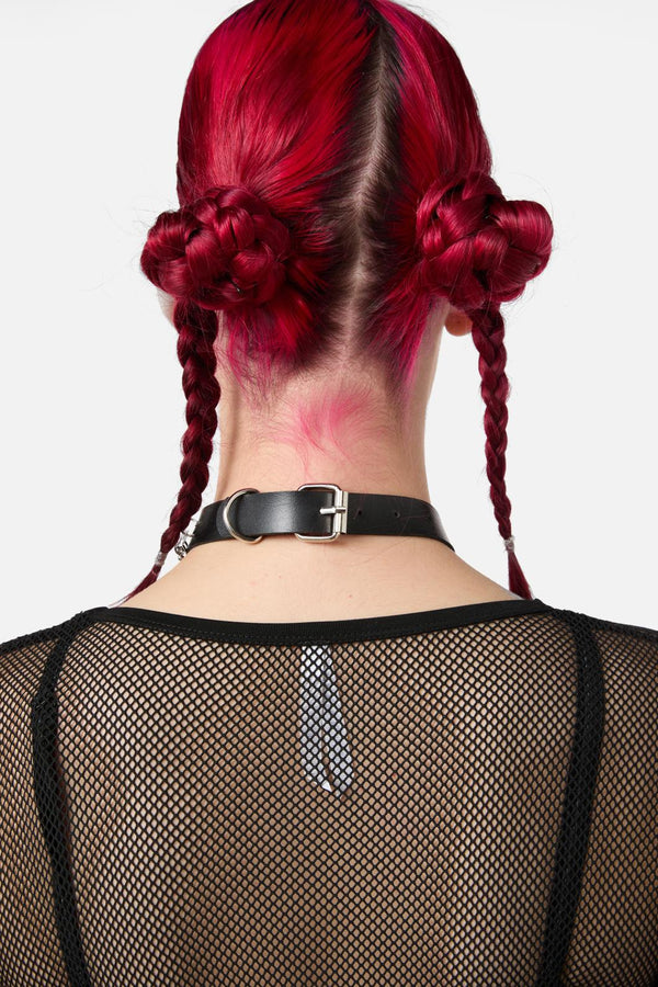 Black Friday - Drop Cross Choker - black