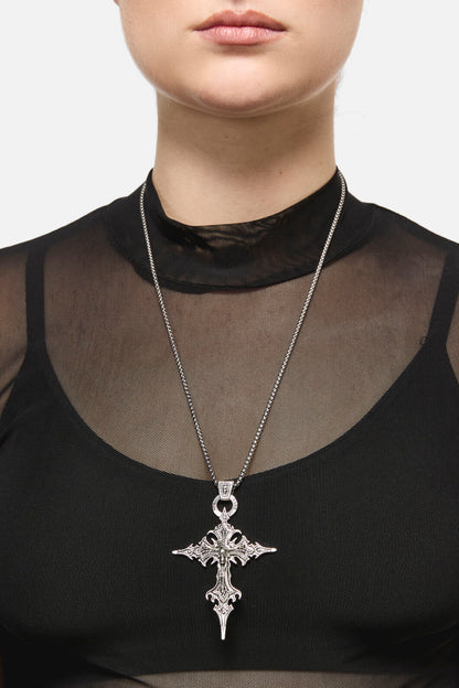 Black Friday - Extreme Goth Necklace - silver