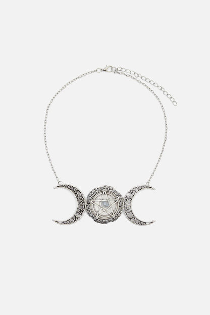 Black Friday - Witches Statement Necklace - silver