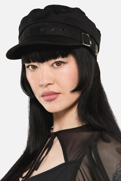 Black Friday - Star Stud Peak Hat - black