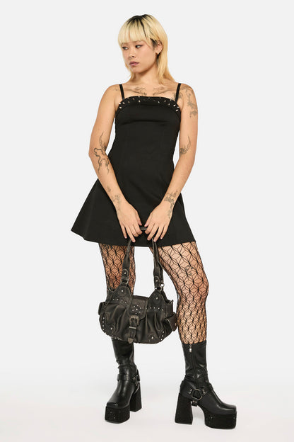Black Friday - Vintage Buckle & Stud Bag - black