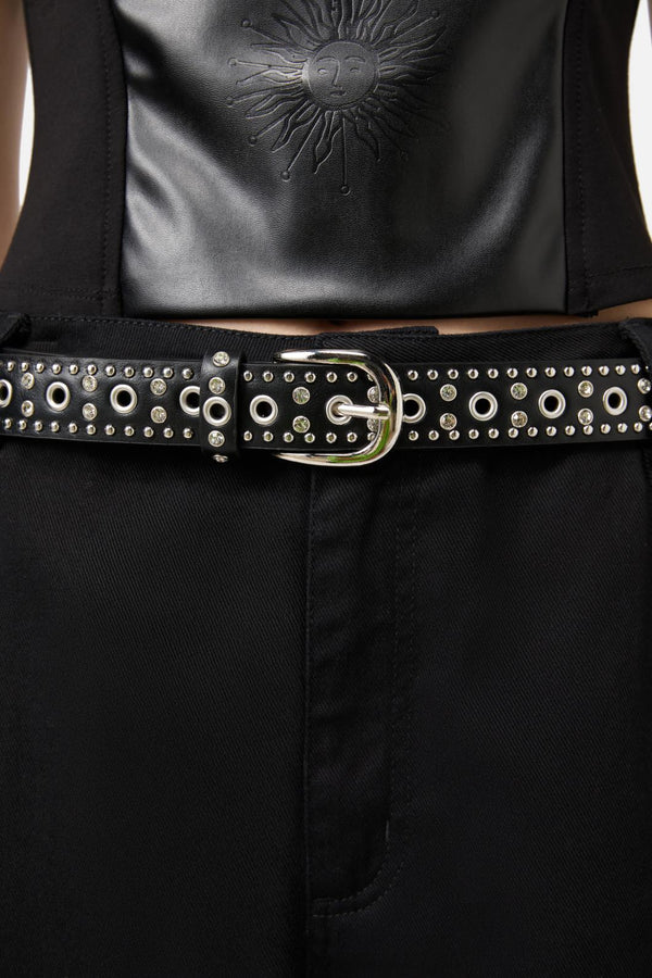 Black Friday - Stud & Sparkle Belt - black