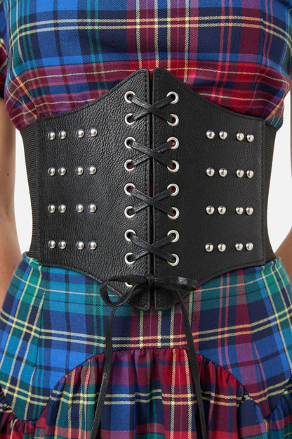 Black Friday - Small Stud Corset Belt - black