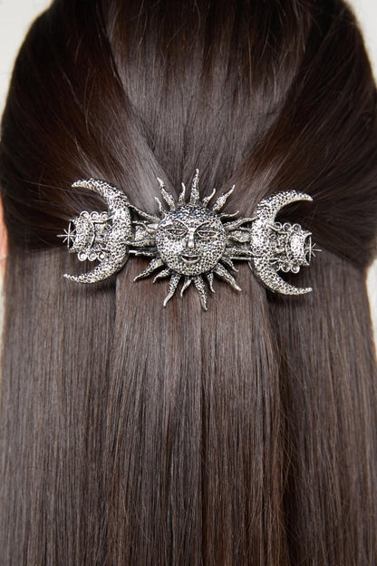 Black Friday - Celestial Barrette Clip - silver