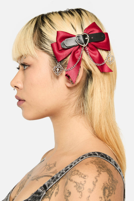 Black Friday - Charmed Dual Colour Bow Set - red-black