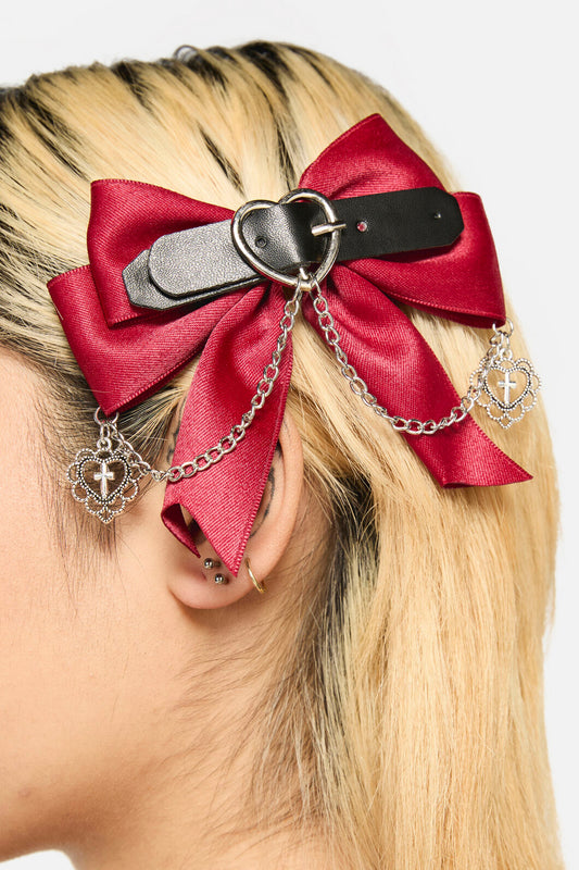 Black Friday - Charmed Dual Colour Bow Set - red-black