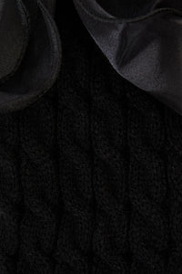 Black Friday - Big Bow Leg Warmers - black