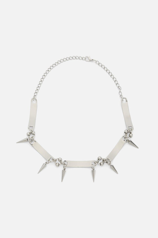 Black Friday - Metalhead Choker Necklace - silver
