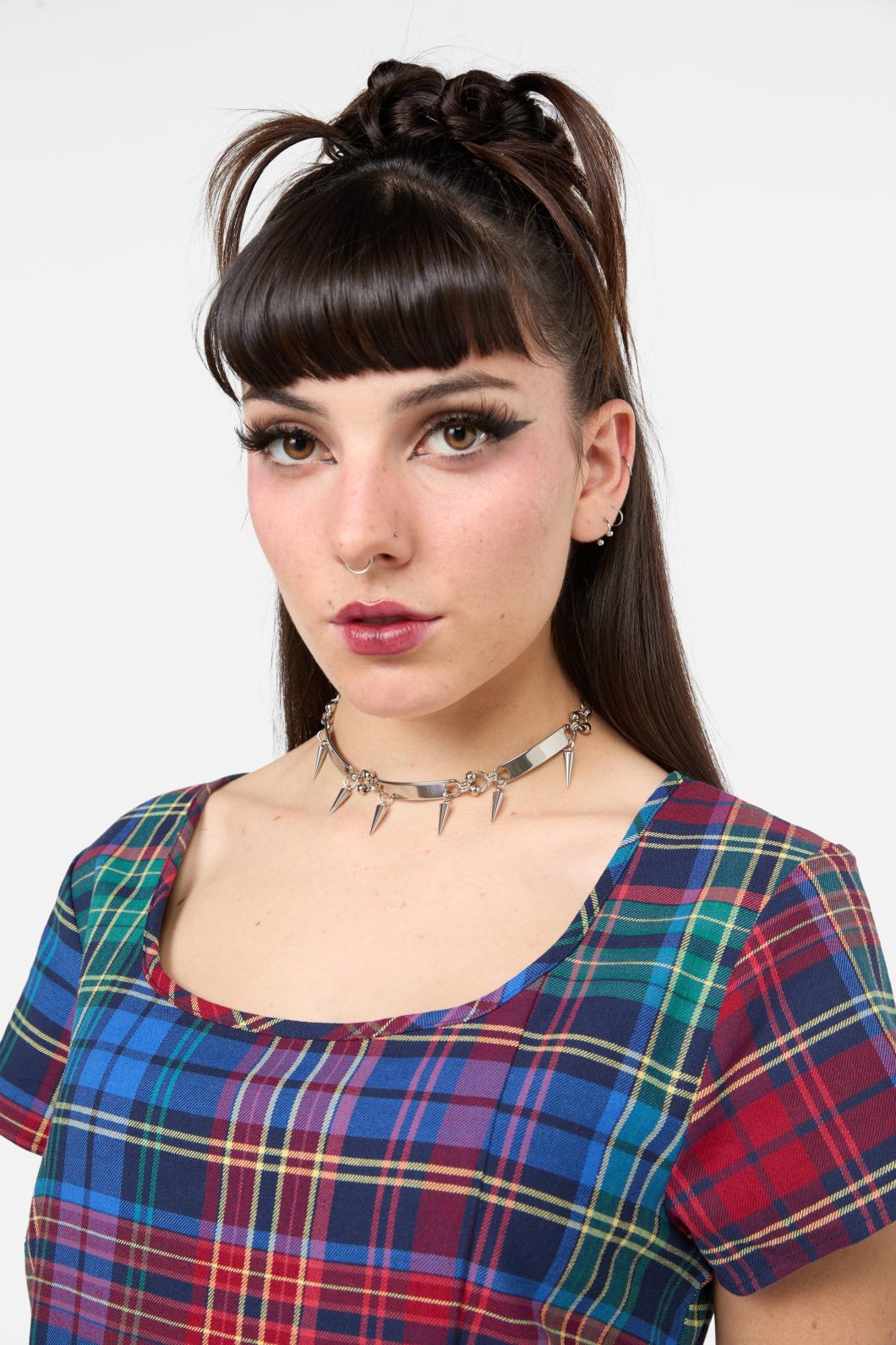 Black Friday - Metalhead Choker Necklace - silver