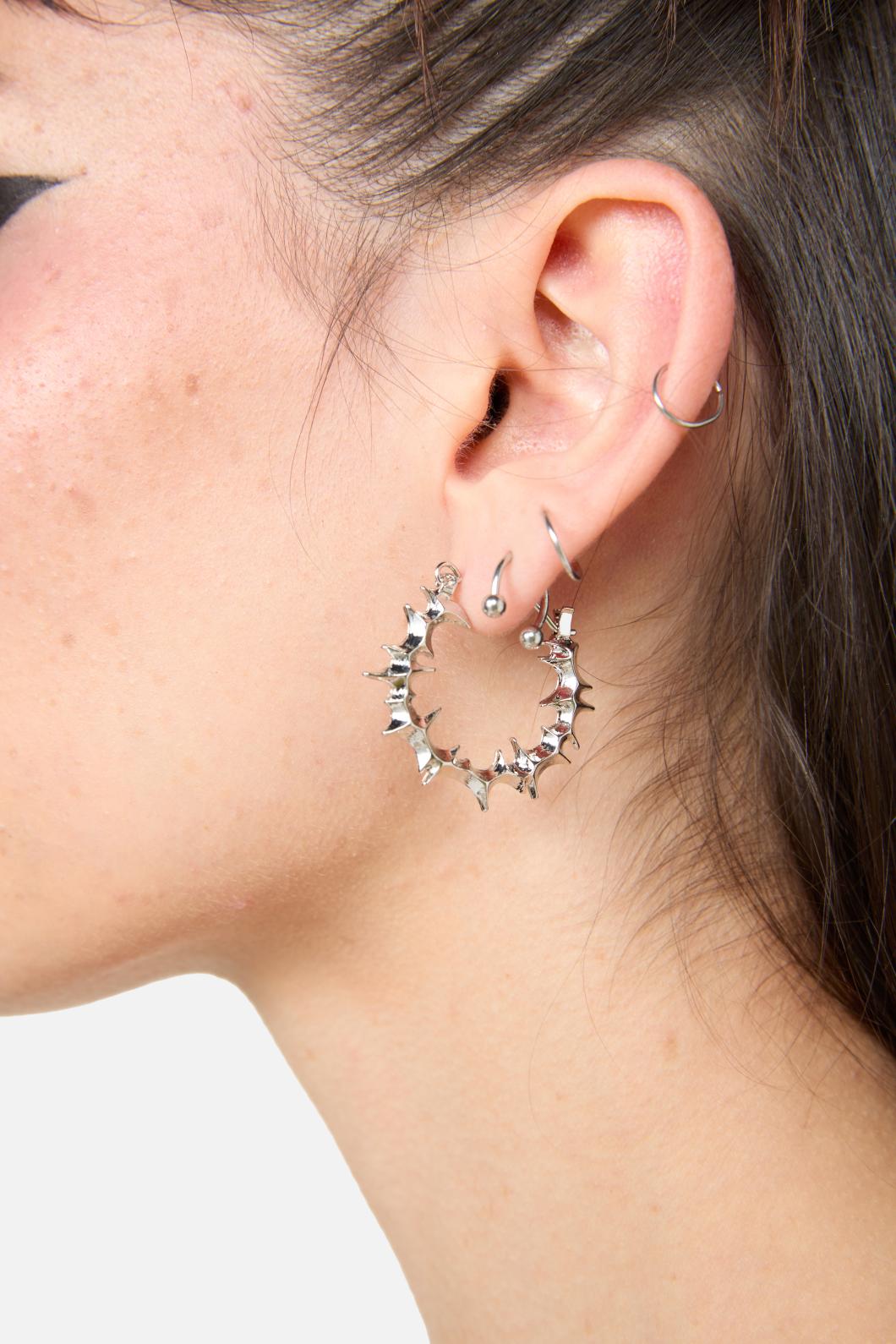 Black Friday - Geo Hoops - silver