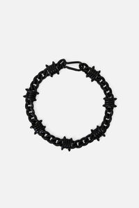 Black Friday - Barbed Chunky Choker Necklace - black