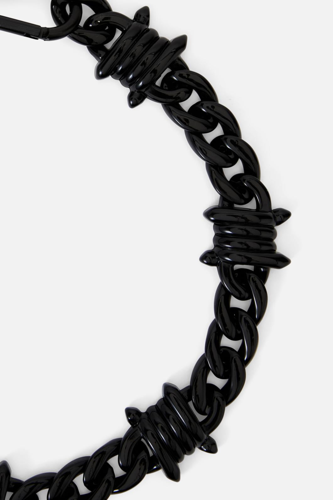 Black Friday - Barbed Chunky Choker Necklace - black