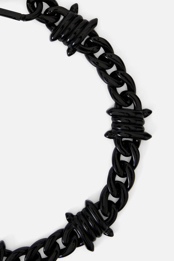 Black Friday - Barbed Chunky Choker Necklace - black