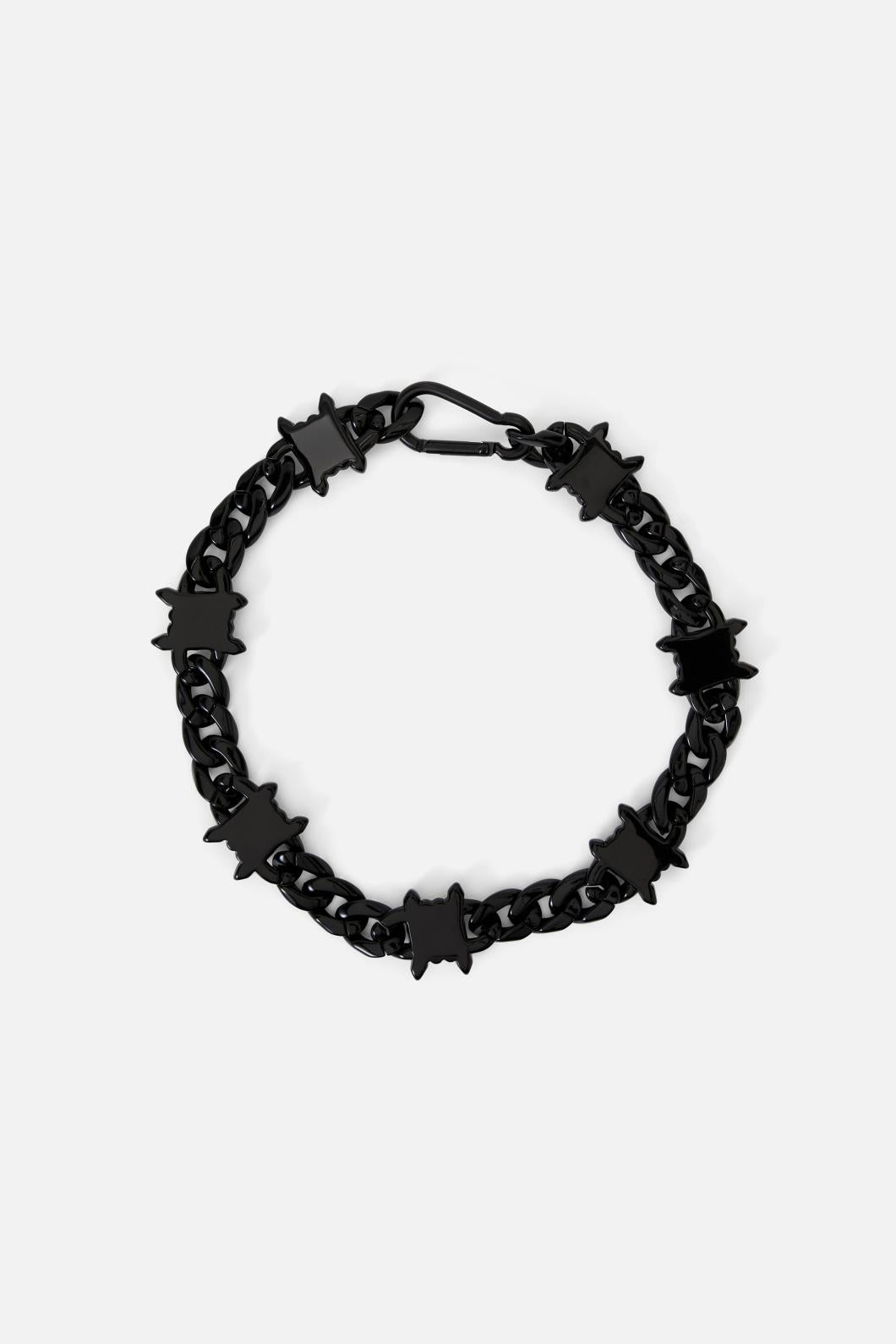 Black Friday - Barbed Chunky Choker Necklace - black