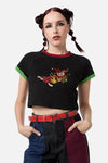 Black Friday - Star Buckle Stud Belt - red