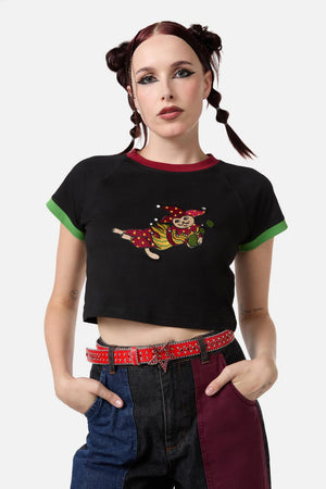 Black Friday - Star Buckle Stud Belt - red