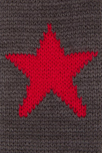 Black Friday - Stars Fingerless Gloves - charcoal