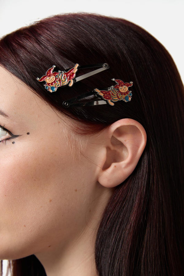 Black Friday - Puppet Show Hair Clips - red