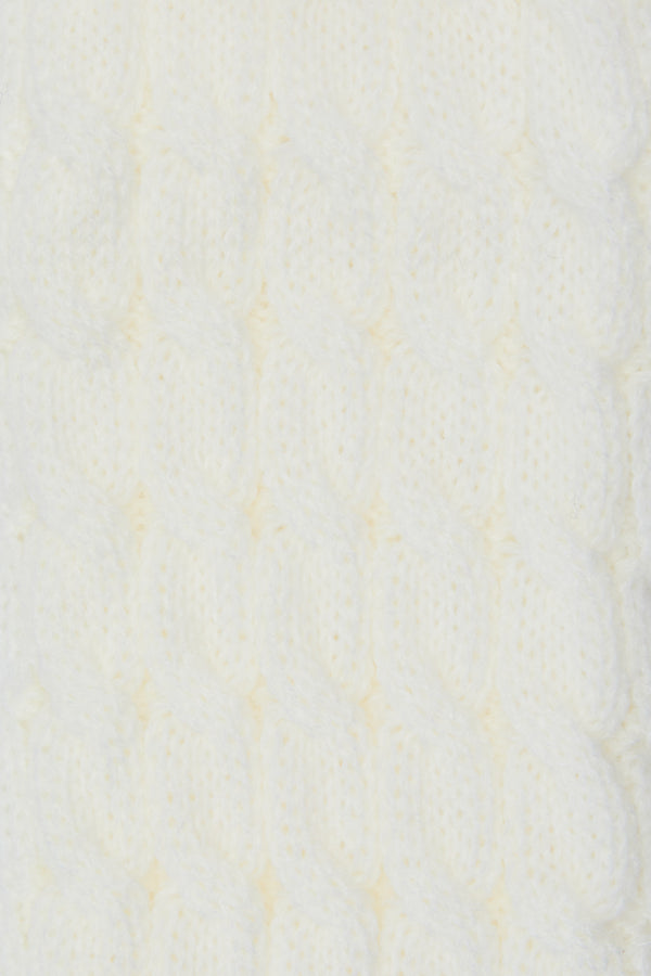 Black Friday - Big Bow Leg Warmers - white