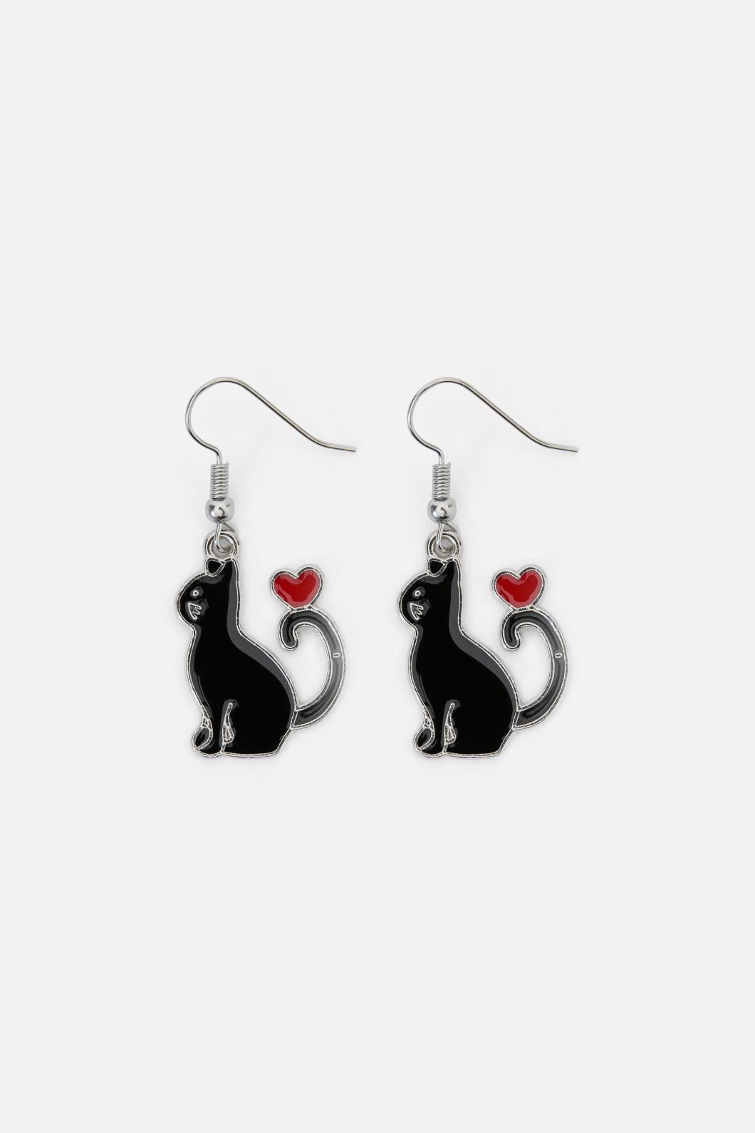 Black Friday - Black Cat Earrings - black
