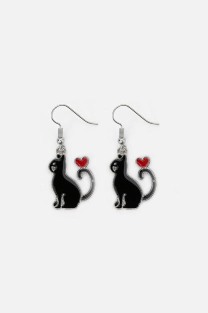 Black Friday - Black Cat Earrings - black