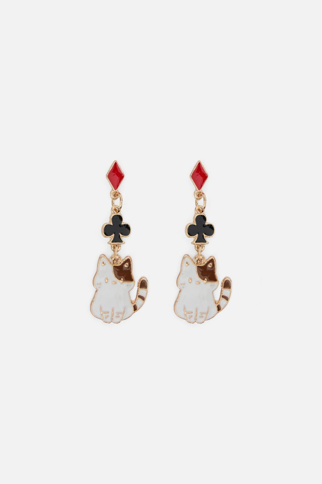 Black Friday - Kitty Card Earrings - multi