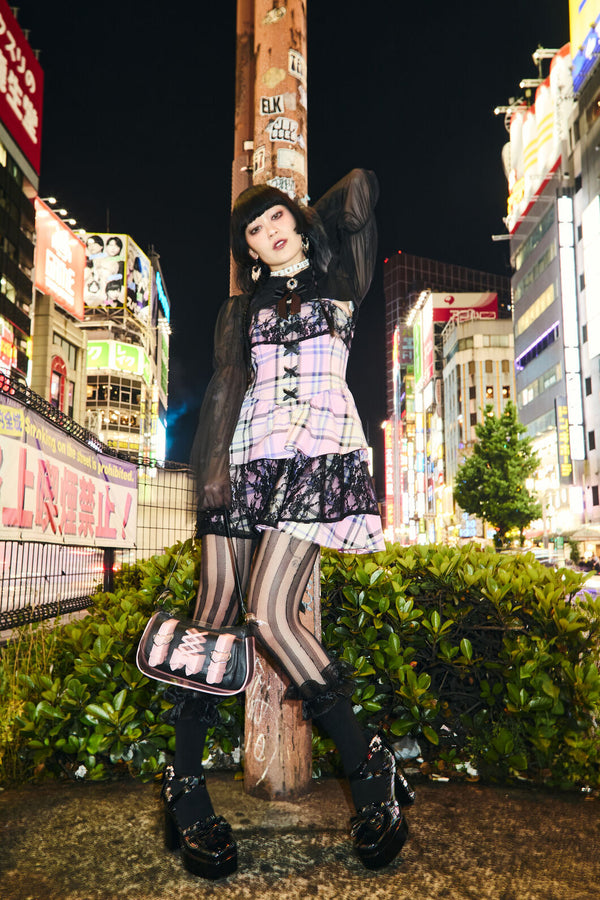 Black Friday - Leather Look Lolita Handbag - black